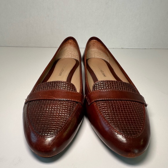 ANTONIO MELANI Brown Leather Loafers Sz 6.5 - Picture 9 of 10